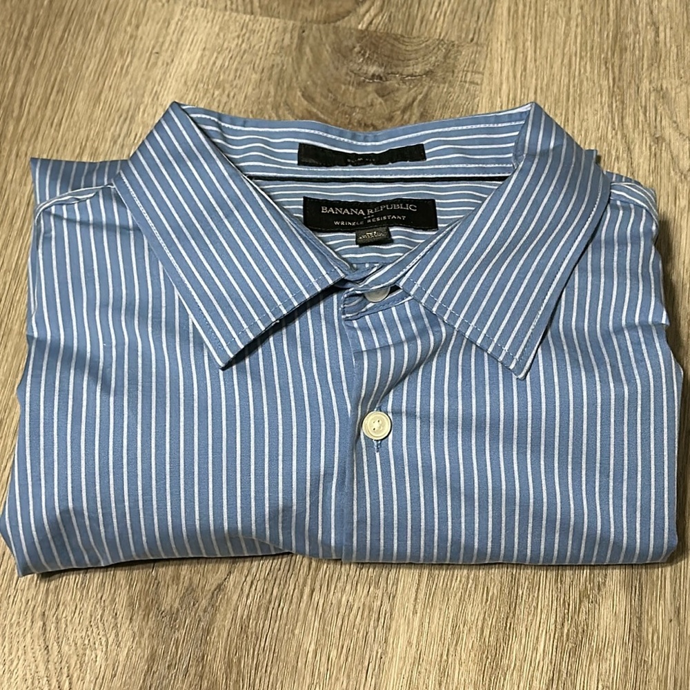 Slim Fit Woven Shirt by Banana Republic Factory